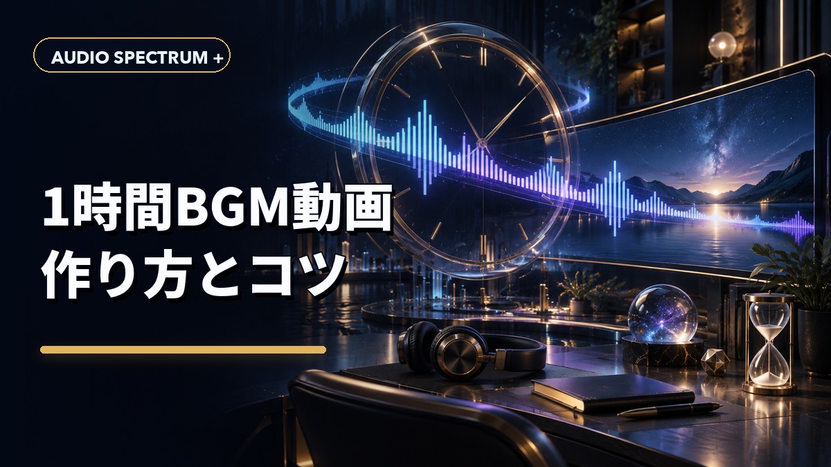 1時間BGM動画の作り方